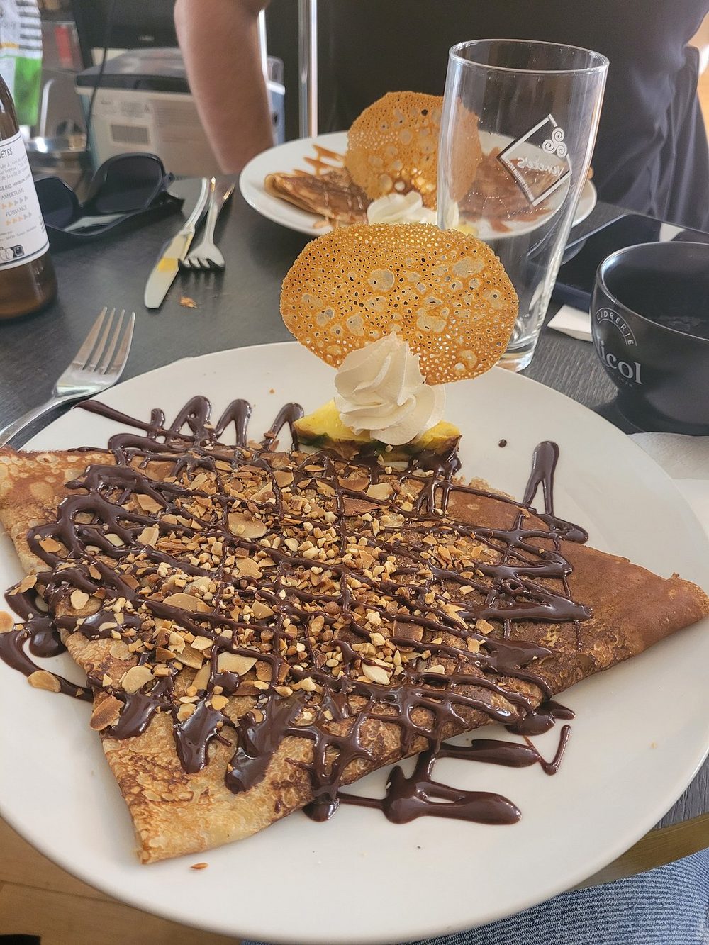 Crêpe chocolat amandes