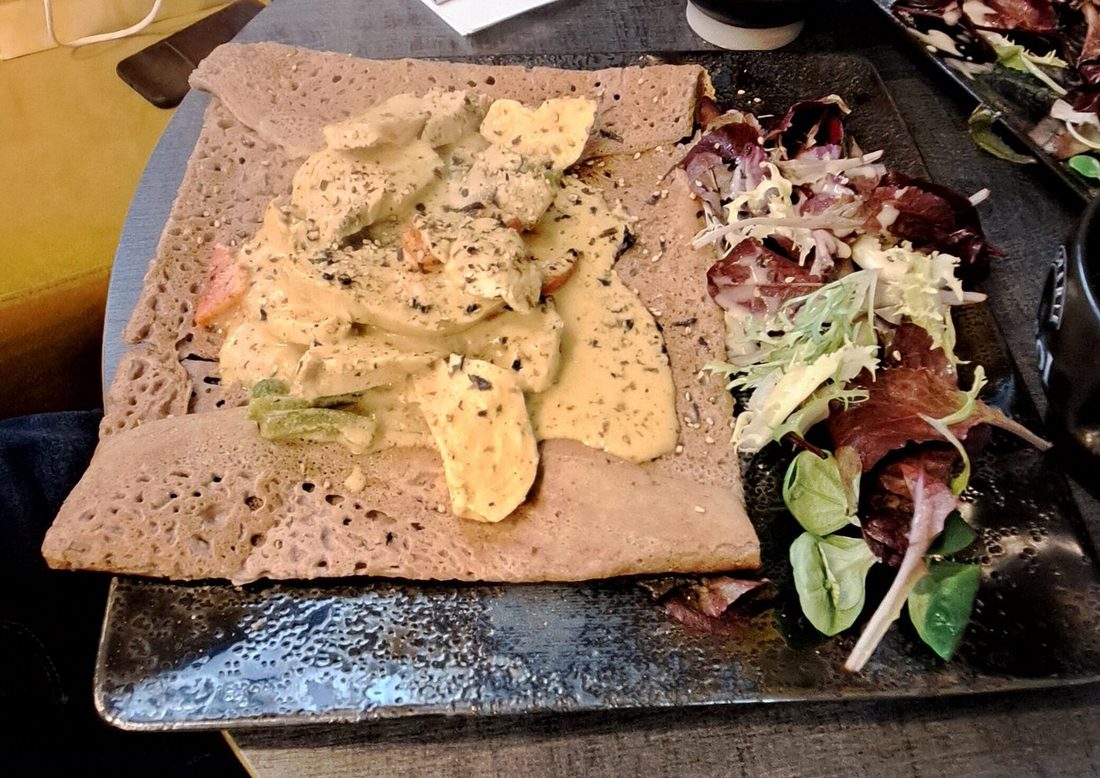 Galette poulet crème